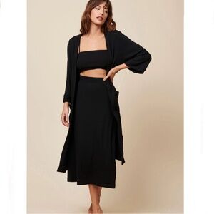 Duster - Whimsy + Row Frances Duster in Black